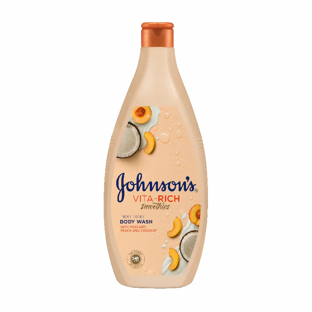 شامپو بدن حاوی عصاره نارگیل و هلو برند جانسون Johnson’s