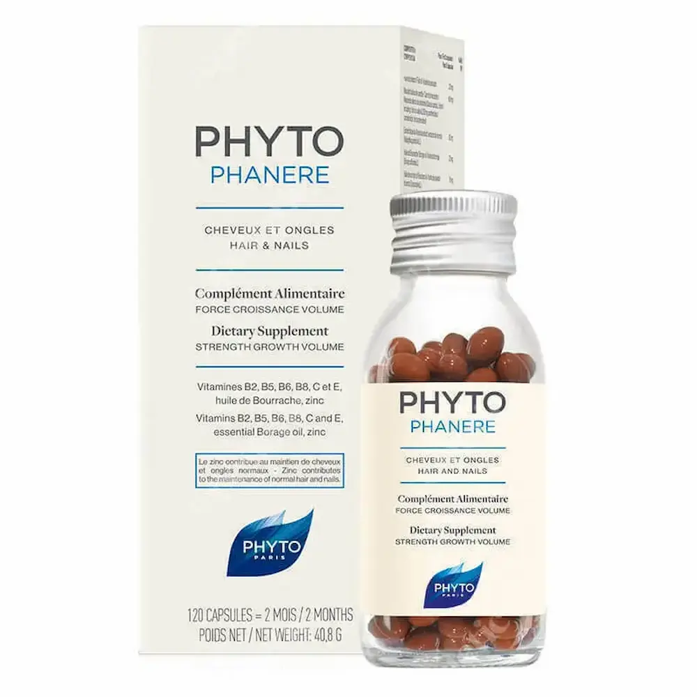 قرص مکمل تقویت مو و ناخن فیتو فانر (120عددی) | PHYTOPHANERE | اصلی انگلیسی نویس