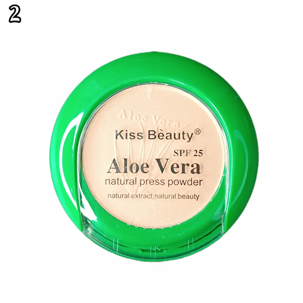 پنکک کیس بیوتی مدل آلوئه ورا شماره 2 | KISS BEAUTY