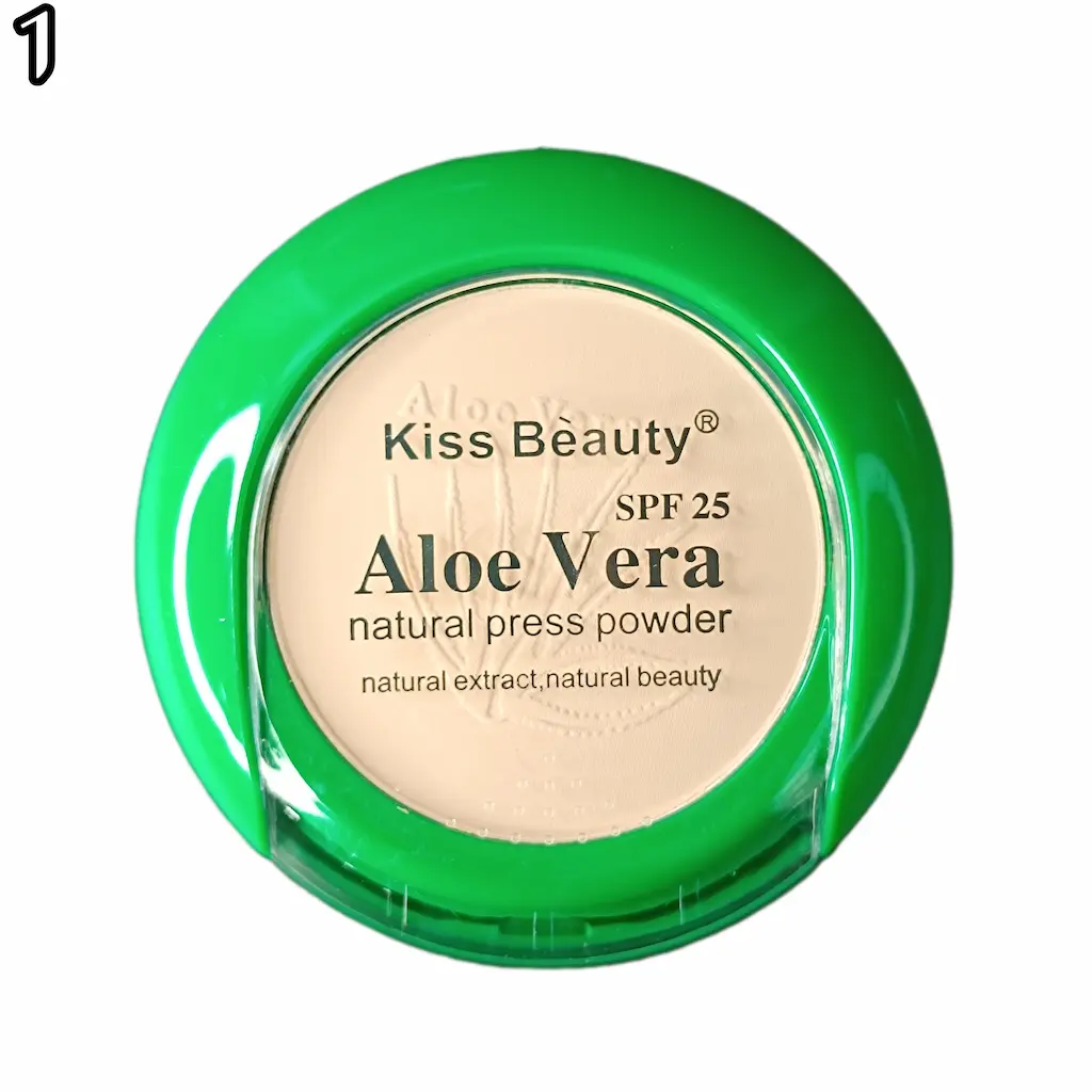 پنکک کیس بیوتی مدل آلوئه ورا شماره 1 | KISS BEAUTY