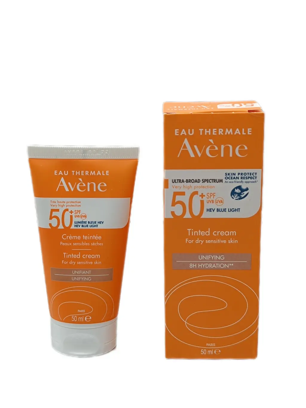 ضد آفتاب رنگی +SPF50 مدل Hydration 8 برند AVENE | اصل