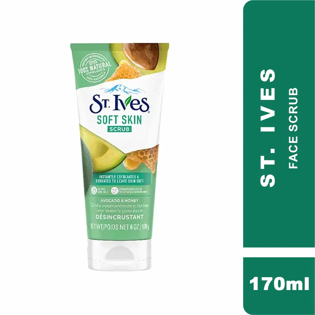 اسکراب نرم کننده آووکادو و عسل سینت ایوز | ST.IVES