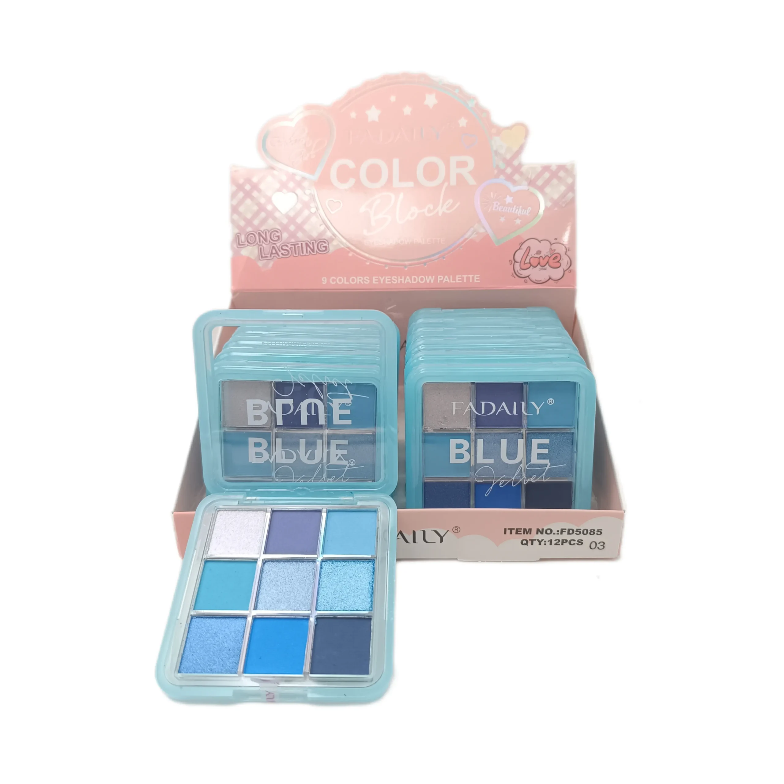 پالت سایه رنگ ابی برند فادالی | FADAILY