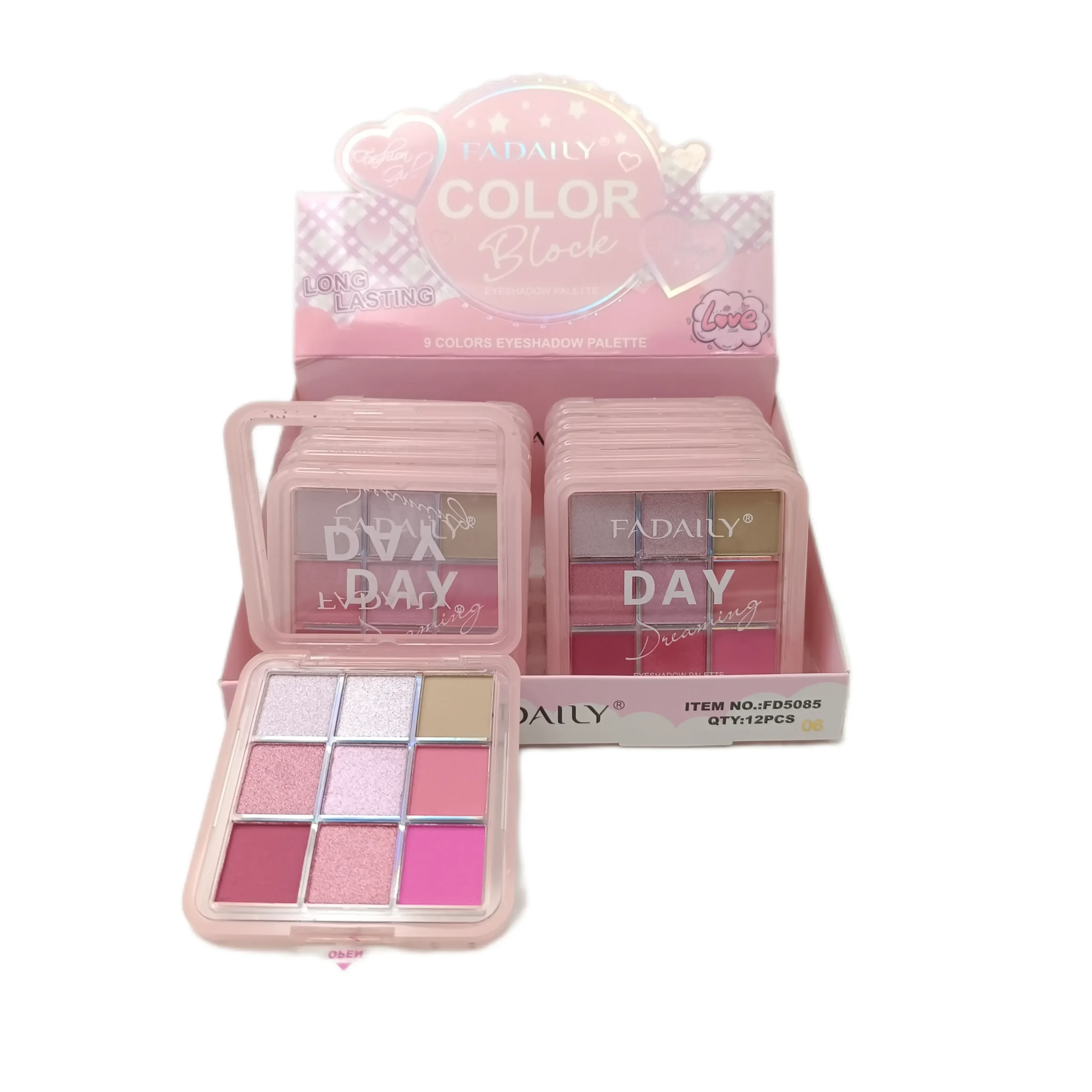 پالت سایه رنگ صورتی برند فادالی | FADAILY