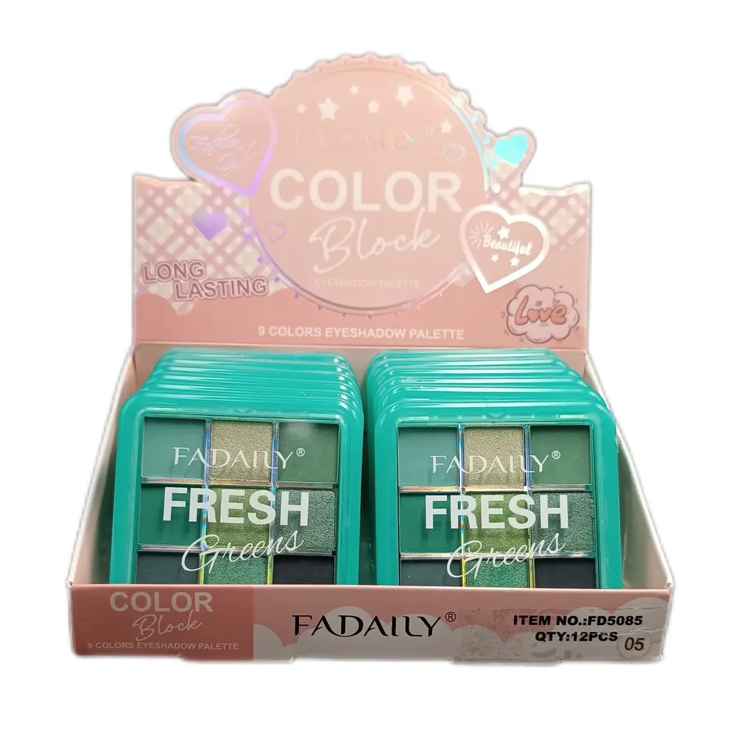 پالت سایه رنگ سبز برند فادالی | FADAILY