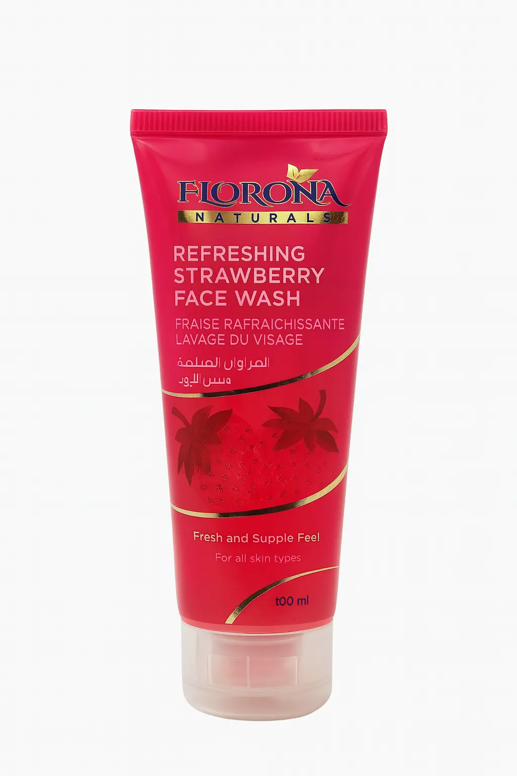 ژل شستشو صورت رایحه توت فرنگی برند فلورنا | FLORONA