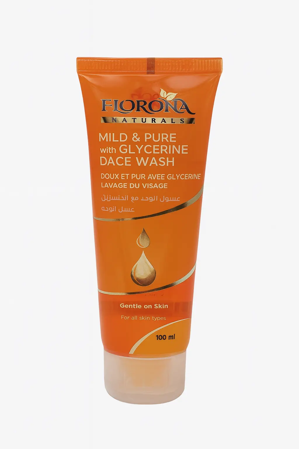 ژل شستشو صورت رایحه زردچوبه برند فلورنا | FLORONA