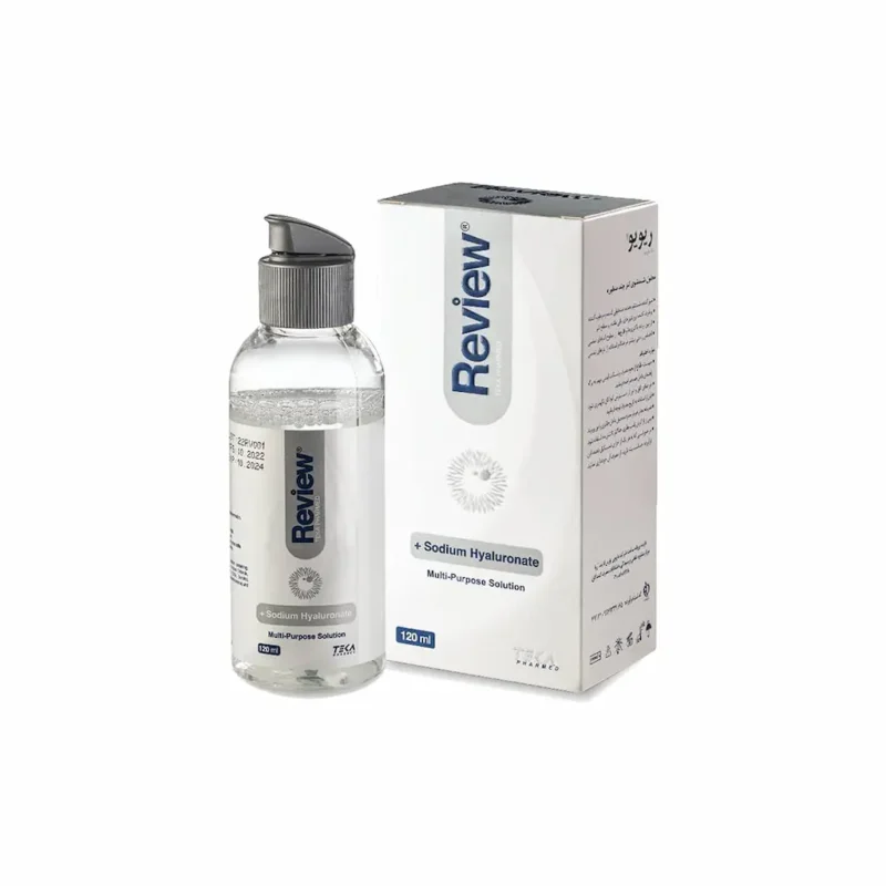 محلول شستشو لنز چند منظوره برند ریویو(120 میل) | REVIEW