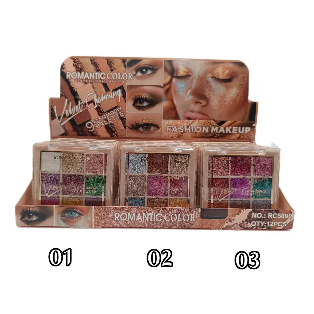 پالت سایه گلیتری برند رمانتیک مای | ROMANTIC COLOR