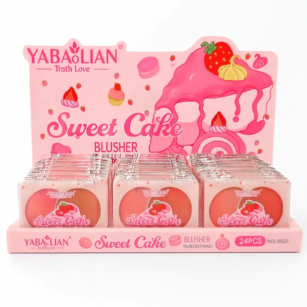 رژگونه مدل کیک و توت فرنگی برند یابالیان | YABAOLIAN