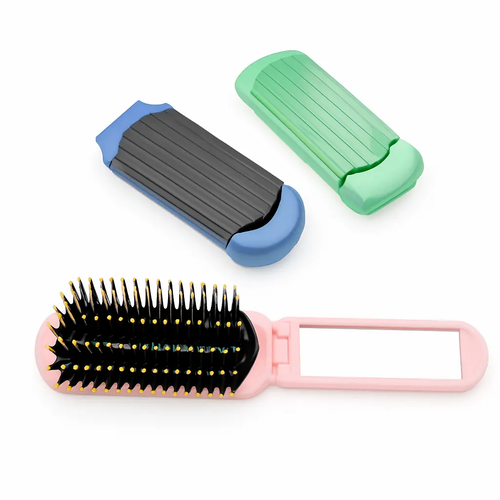 شانه تاشو آینه دار مسافرتی