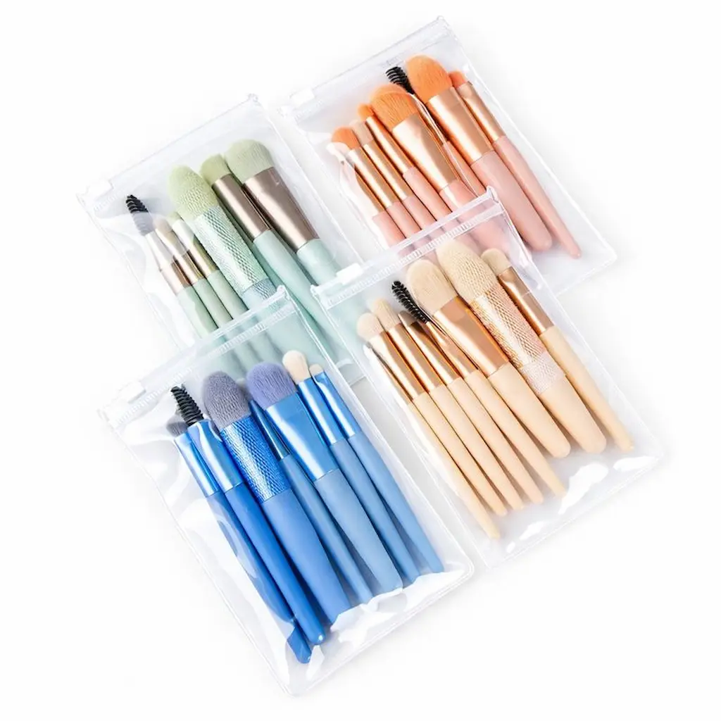 ست براش 8 تکه مسافرتی طرح پاستیلی